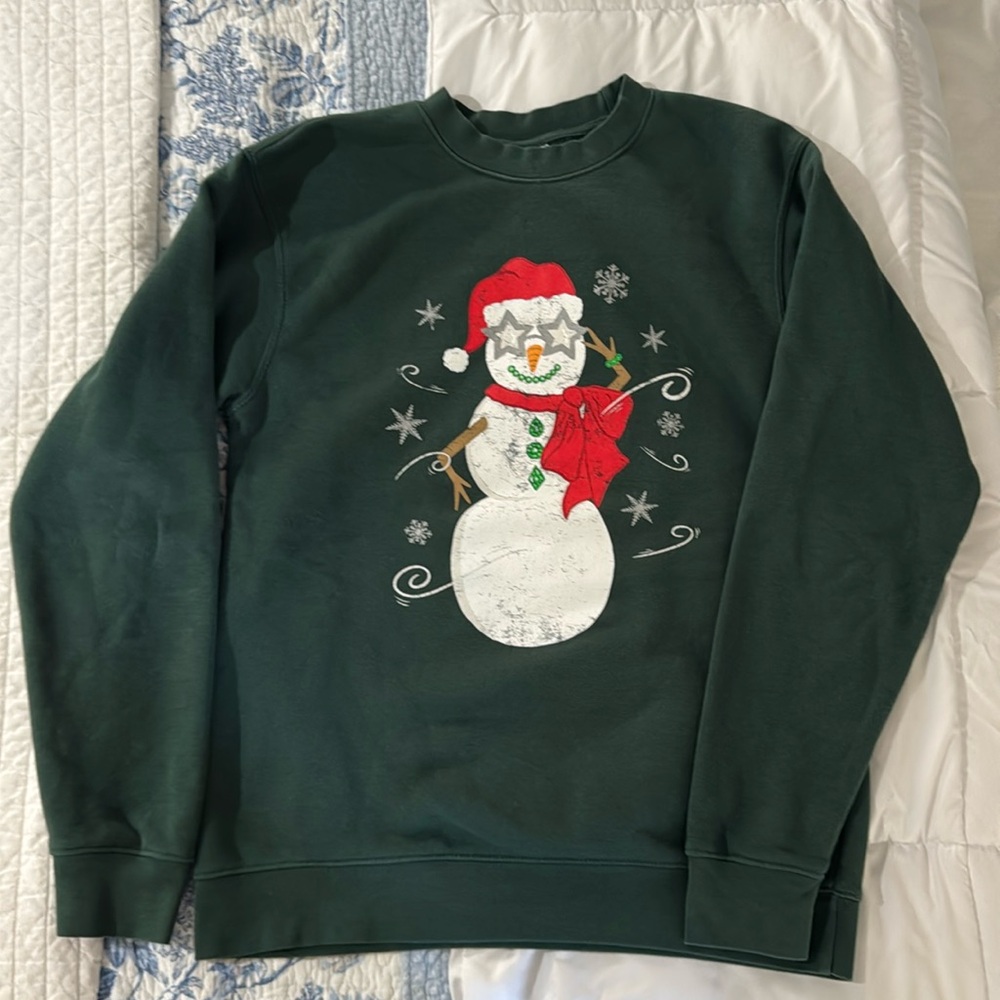 Living Fully Co snowman sweatshirt.